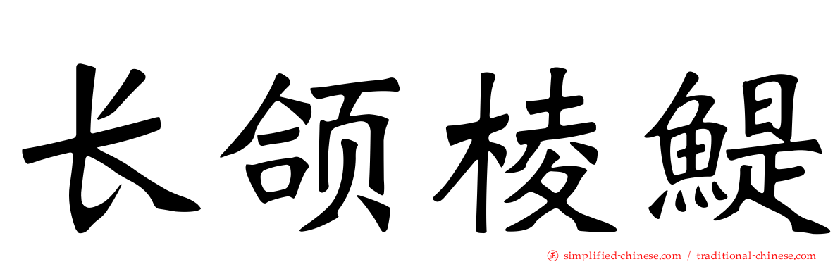 长颌棱鳀