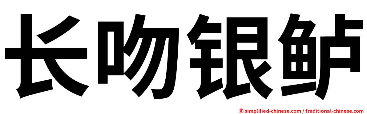 长吻银鲈