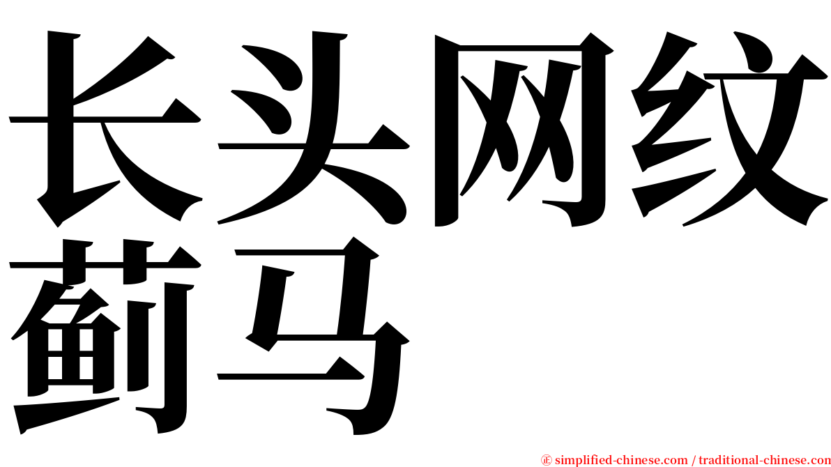 长头网纹蓟马 serif font