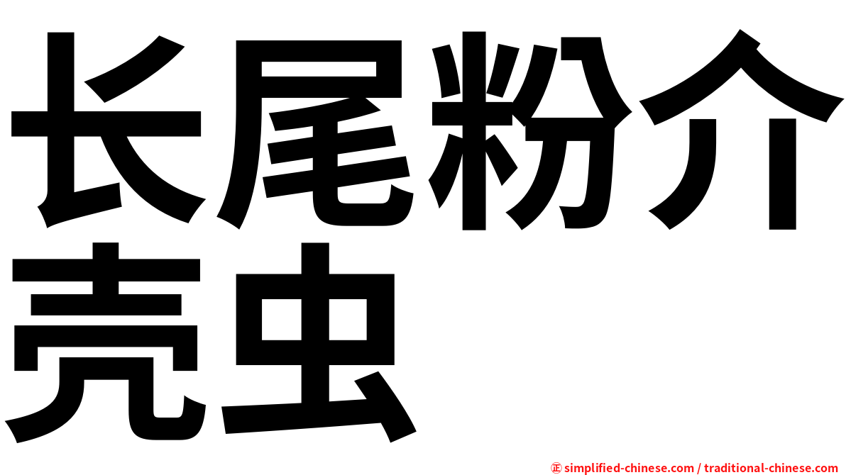 长尾粉介壳虫