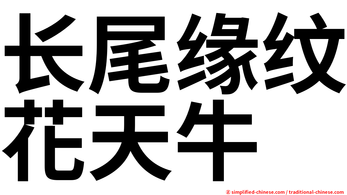 长尾缘纹花天牛