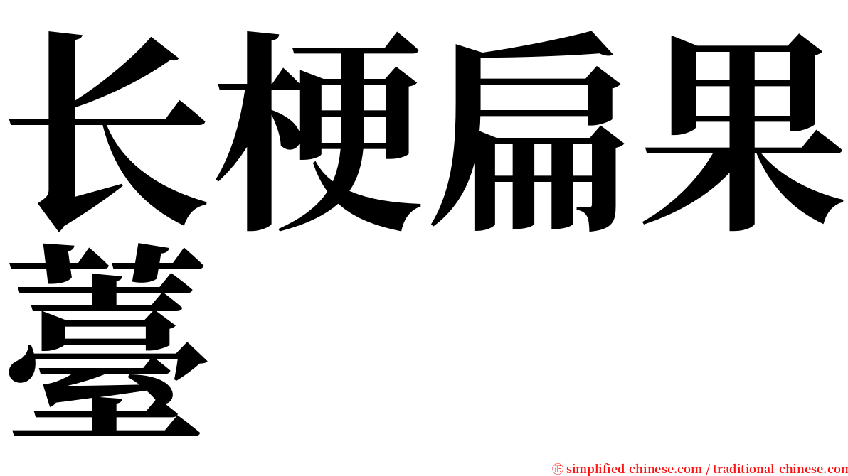 长梗扁果薹 serif font