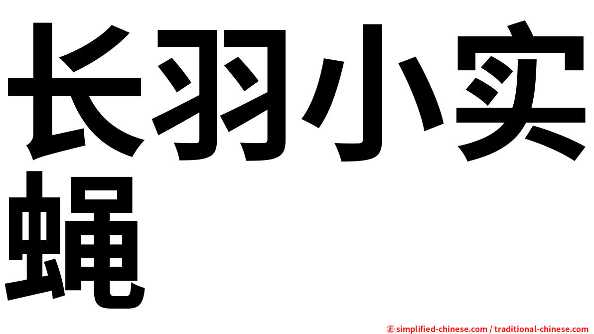 长羽小实蝇