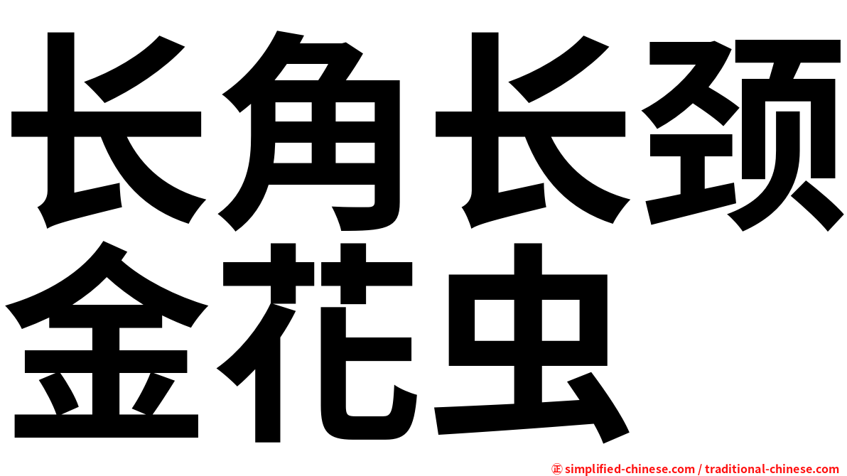 长角长颈金花虫