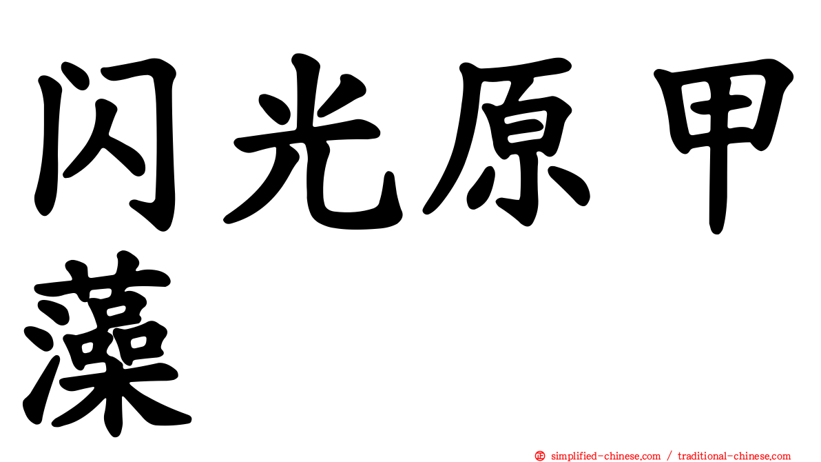 闪光原甲藻