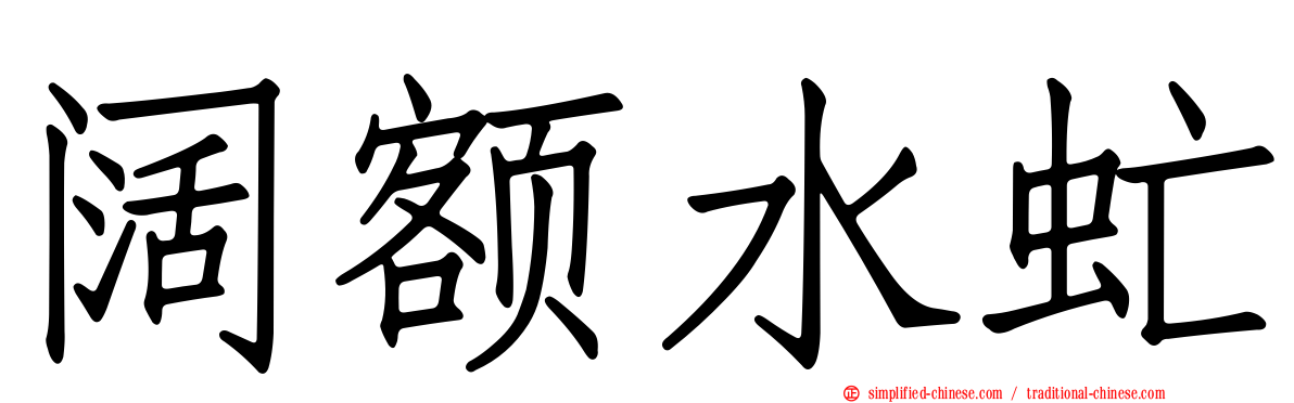 阔额水虻