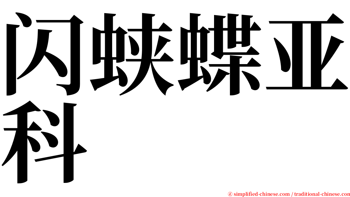 闪蛱蝶亚科 serif font