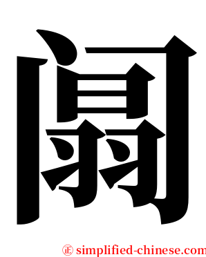 阘 serif font