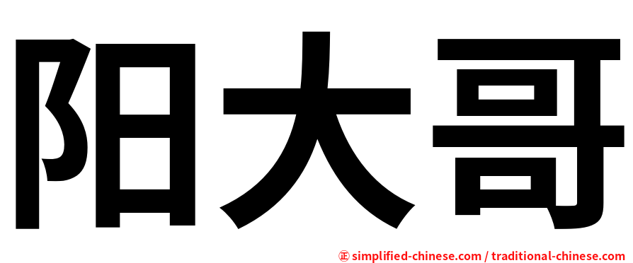 阳大哥