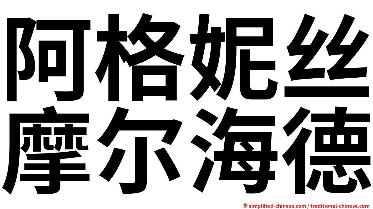 阿格妮丝摩尔海德