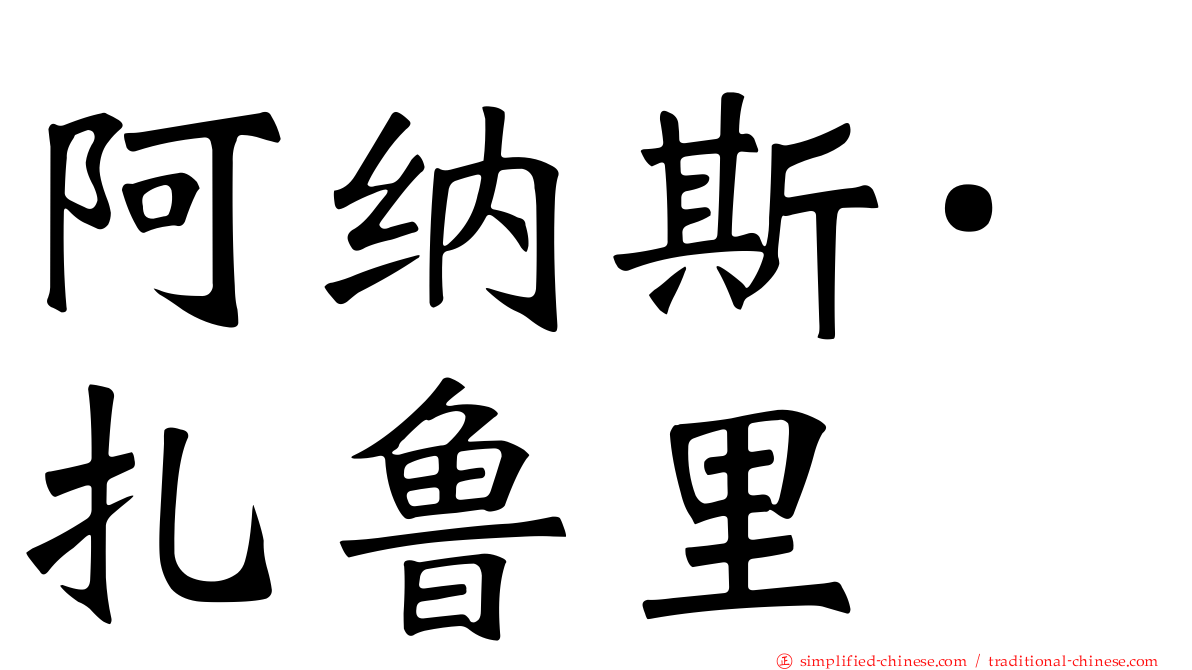 阿纳斯·扎鲁里