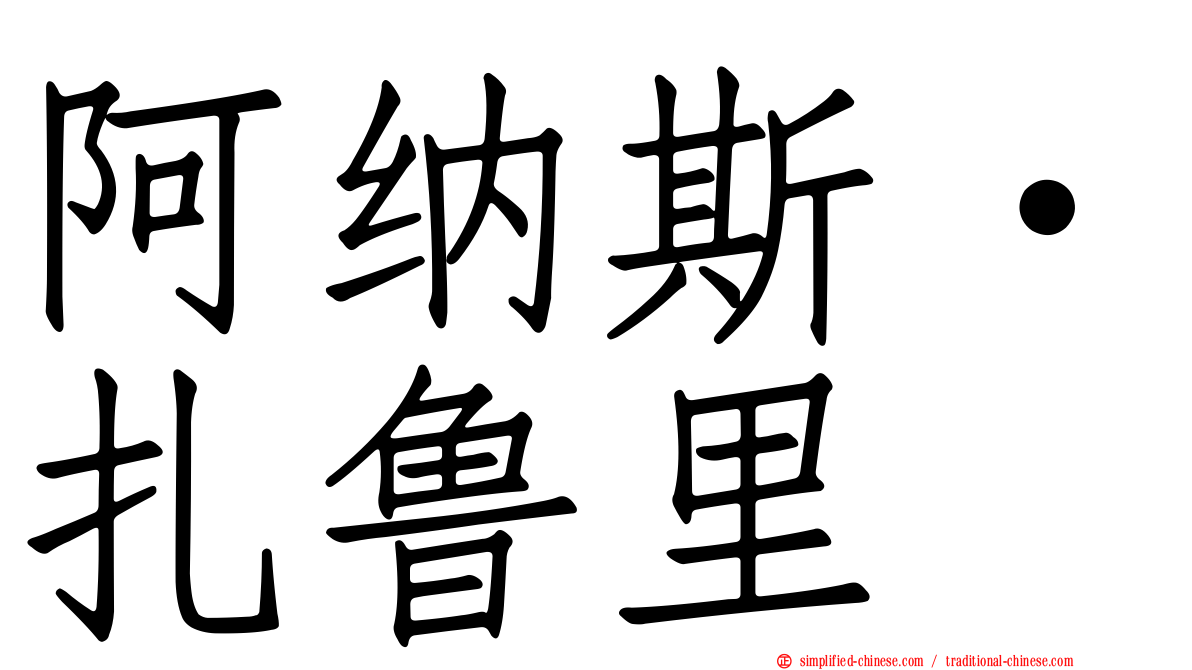 阿纳斯·扎鲁里