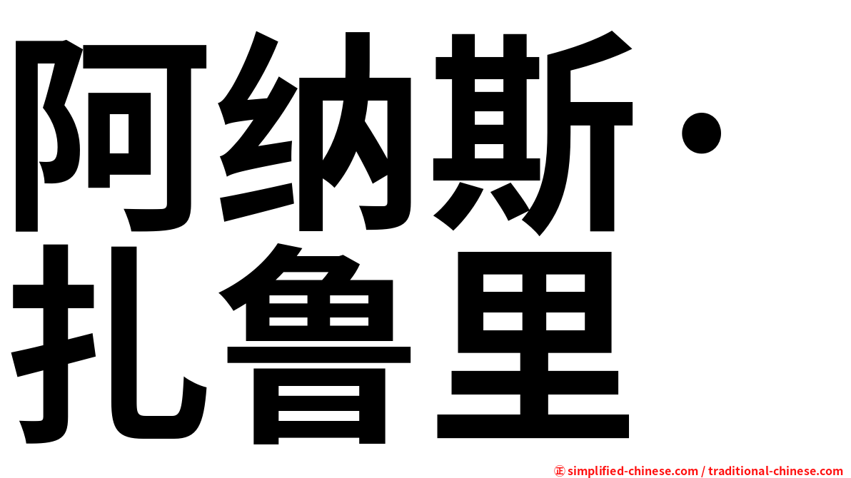阿纳斯·扎鲁里