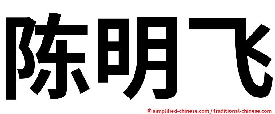 陈明飞