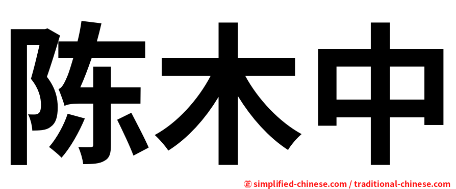 陈木中