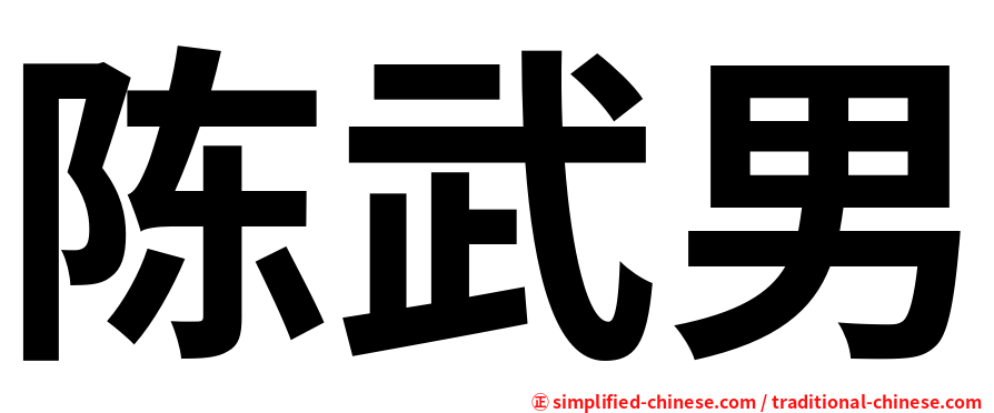 陈武男