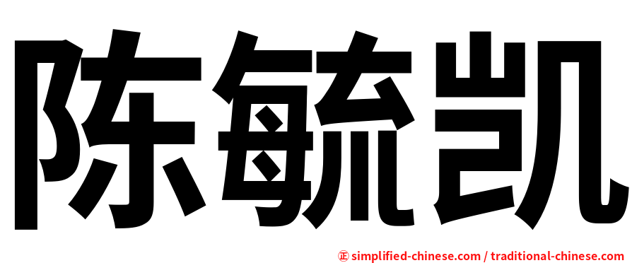 陈毓凯