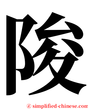 陖 serif font