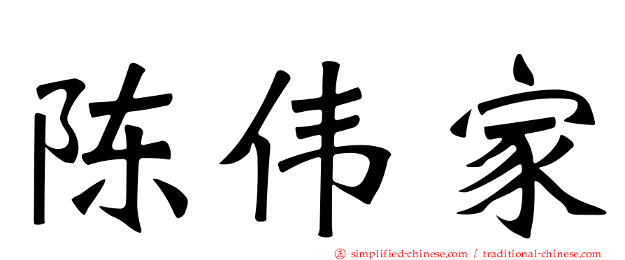 陈伟家