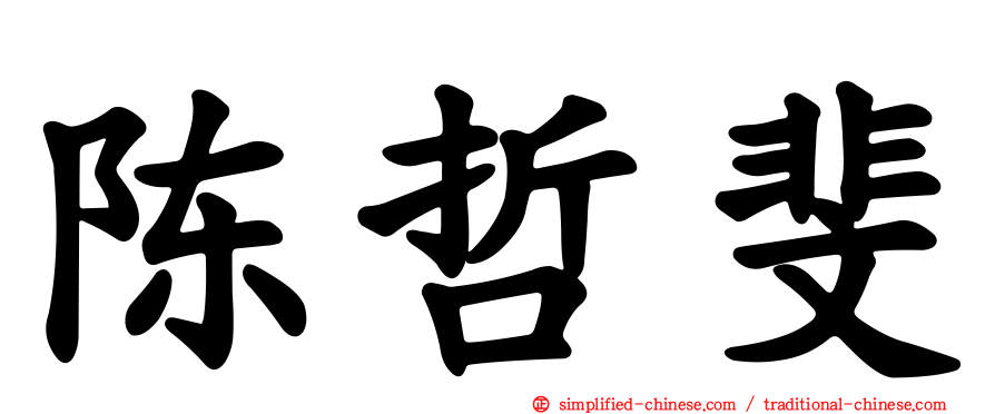 陈哲斐