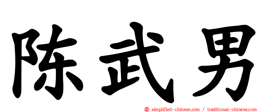 陈武男
