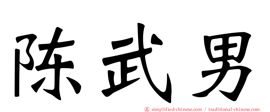 陈武男