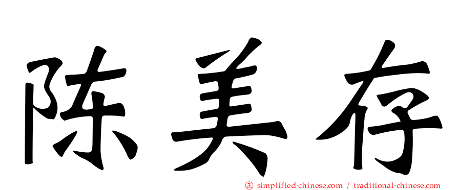 陈美存