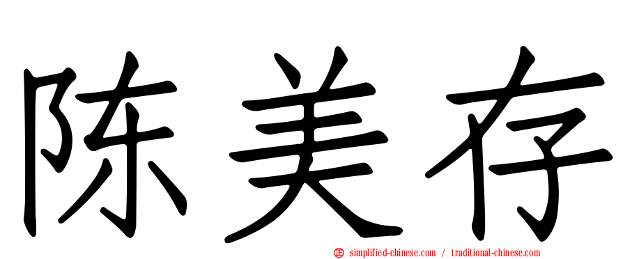 陈美存