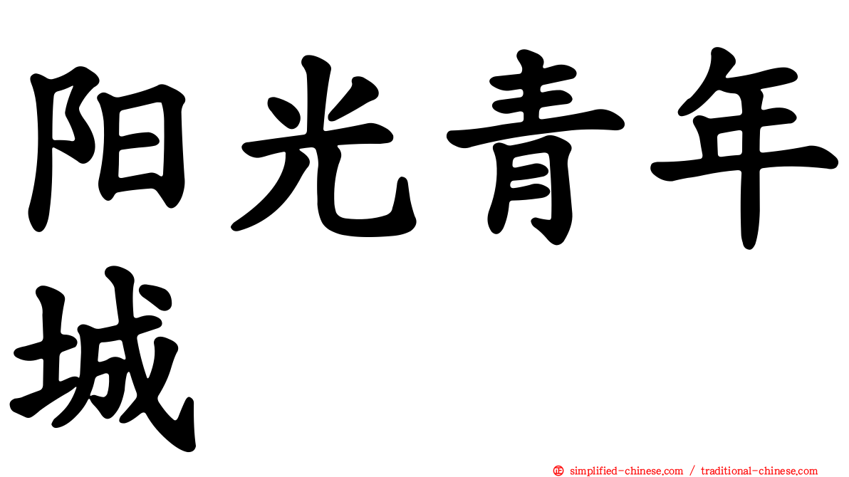 阳光青年城