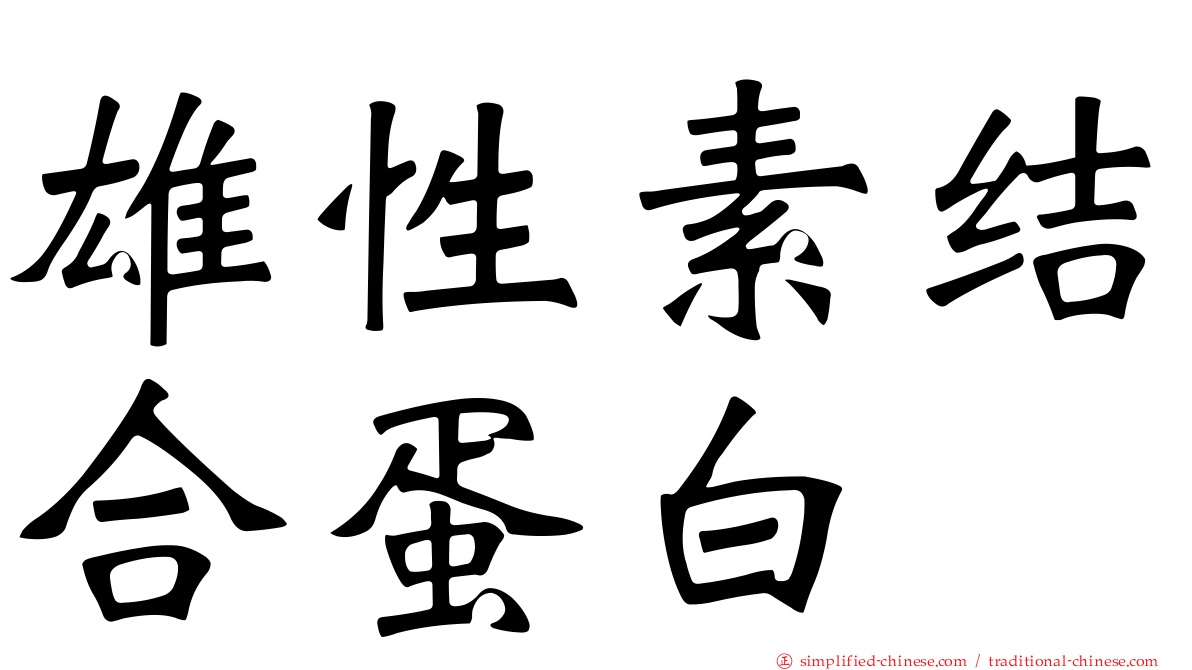 雄性素结合蛋白