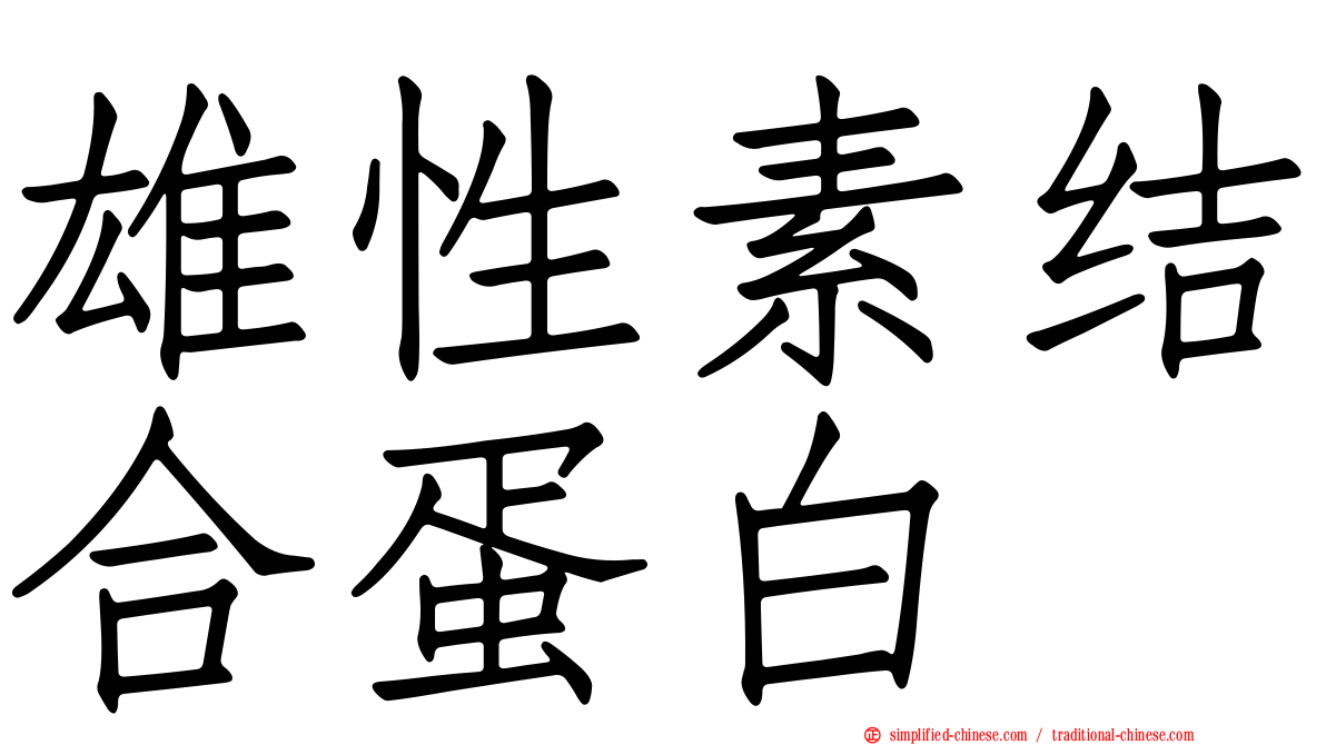 雄性素结合蛋白