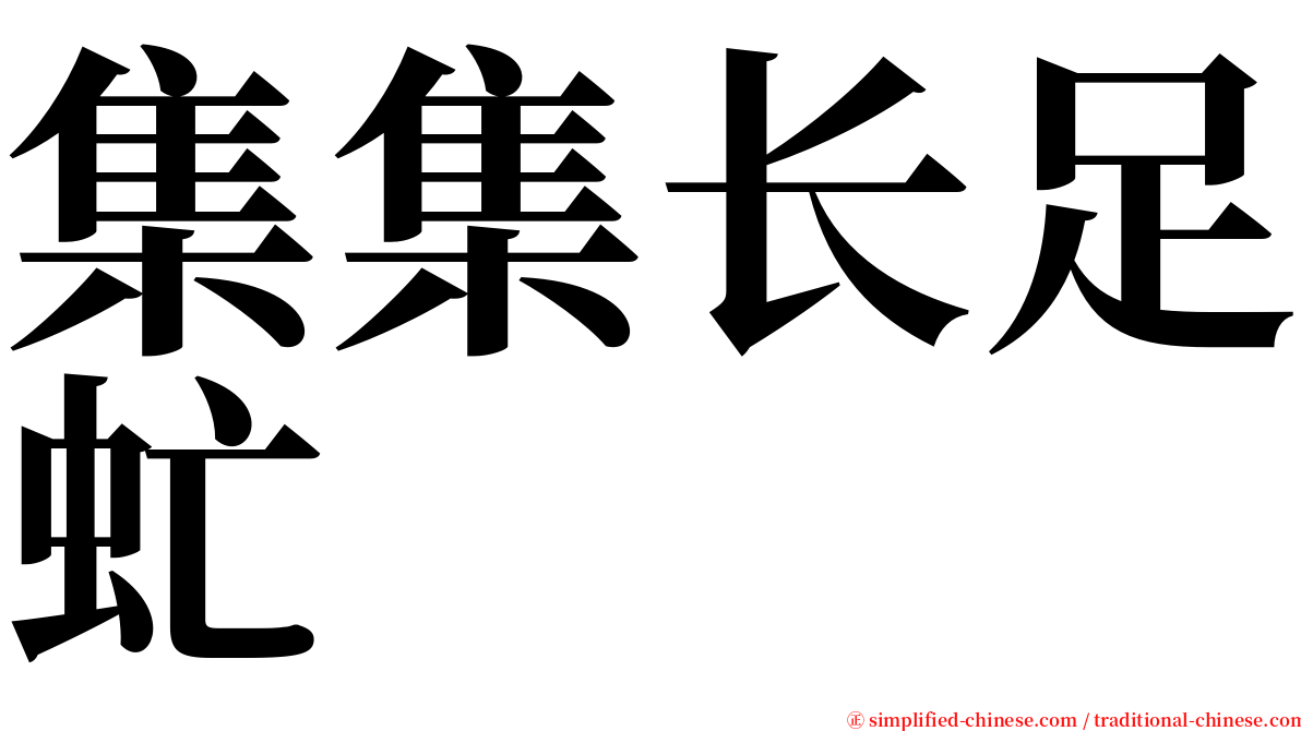 集集长足虻 serif font