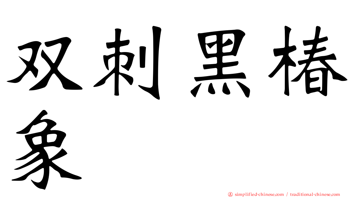 双刺黑椿象