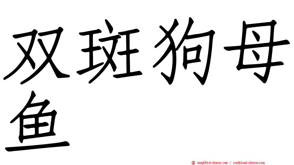 双斑狗母鱼