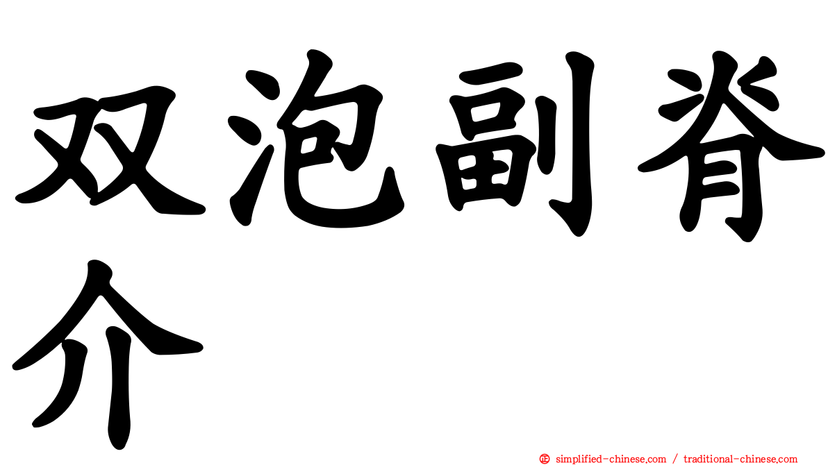 双泡副脊介