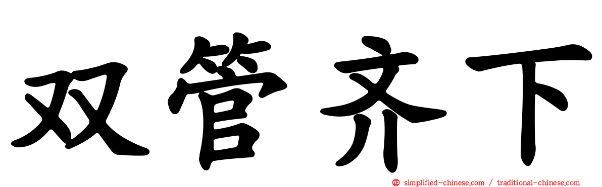 双管齐下