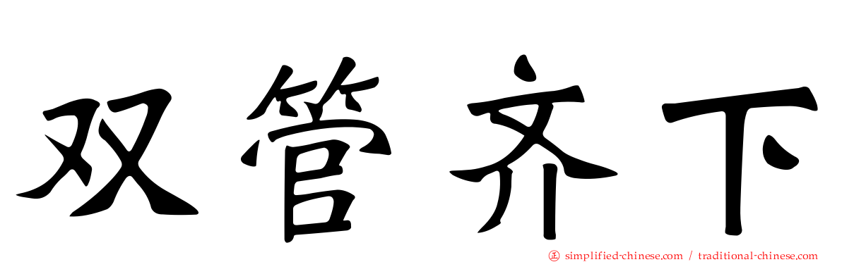 双管齐下