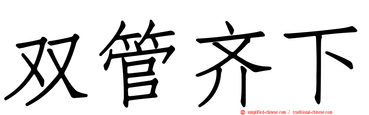 双管齐下