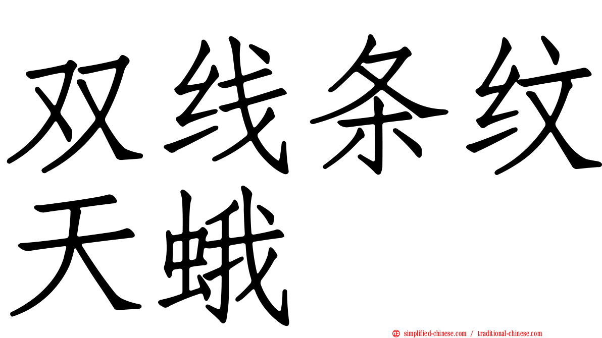 双线条纹天蛾
