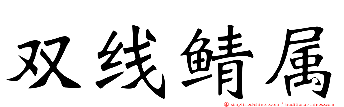 双线鲭属