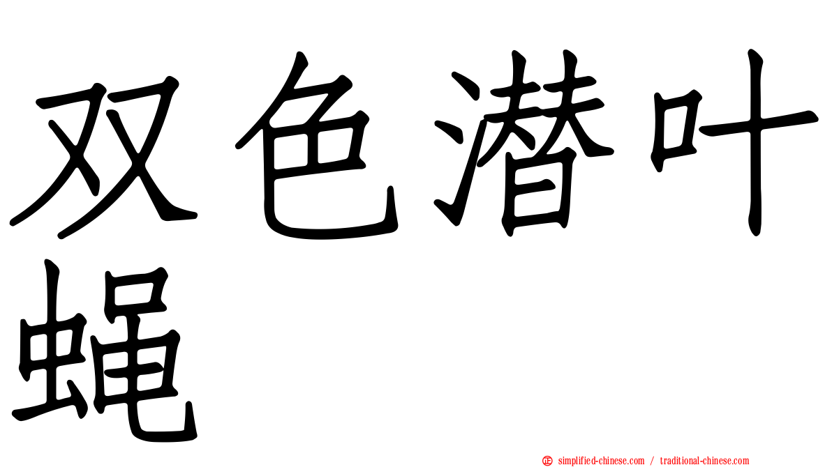 双色潜叶蝇
