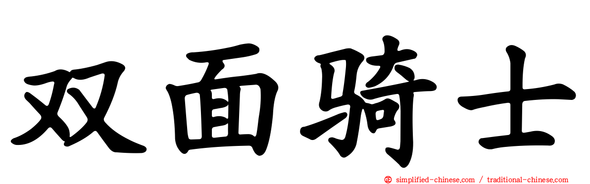 双面骑士