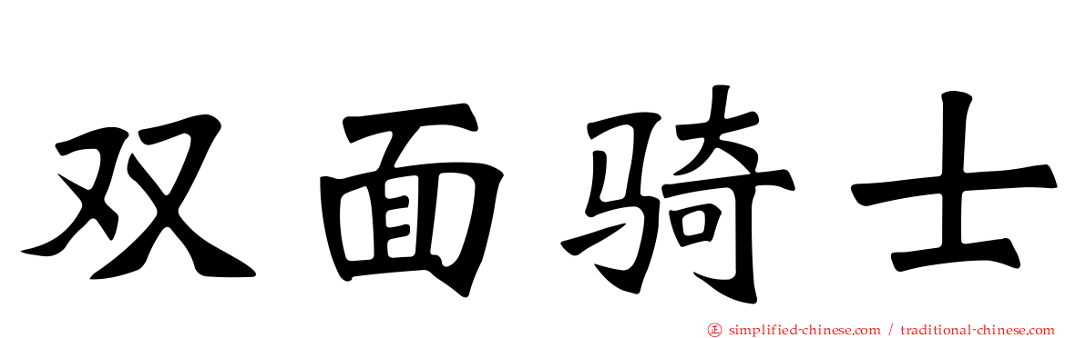 双面骑士