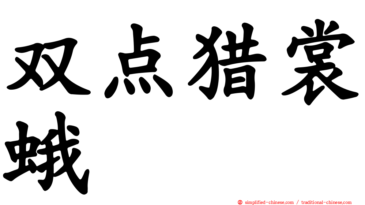 双点猎裳蛾