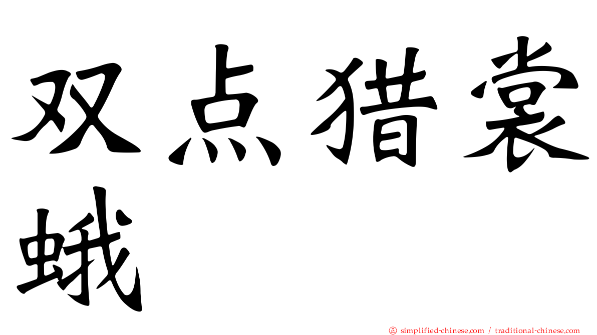 双点猎裳蛾