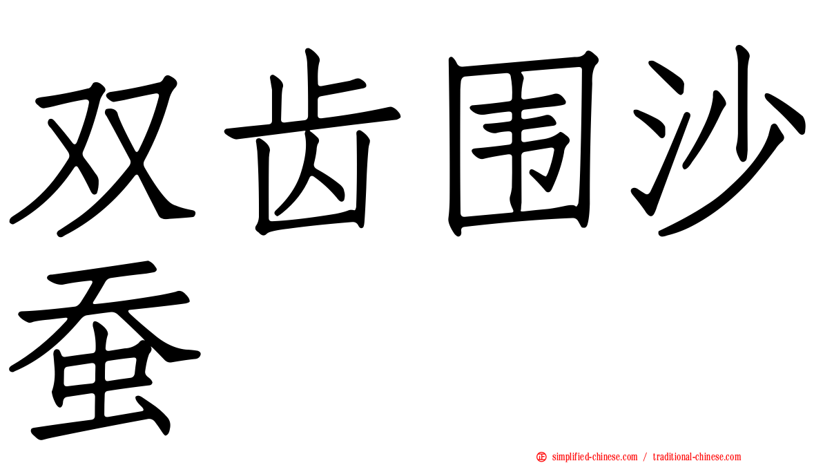 双齿围沙蚕