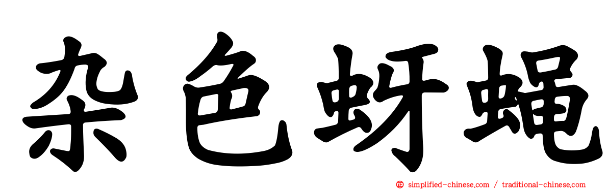 杂色蚜蝇