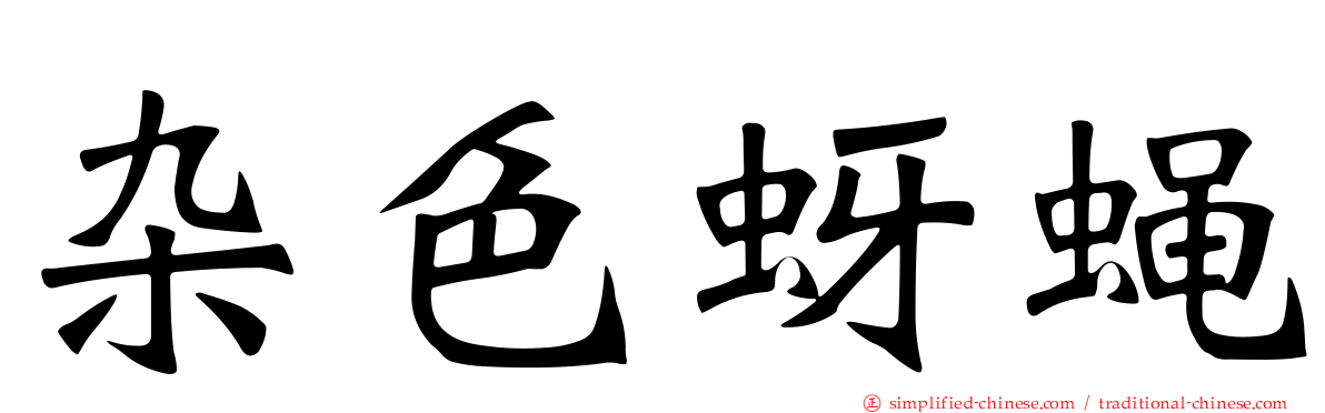 杂色蚜蝇
