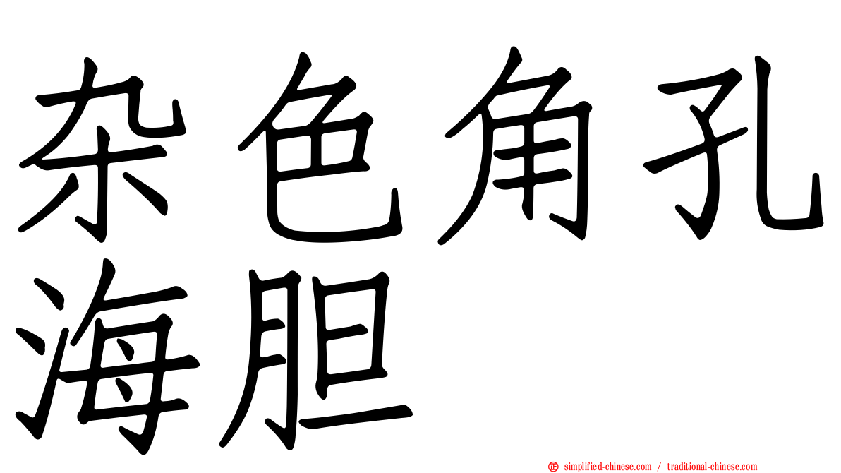 杂色角孔海胆