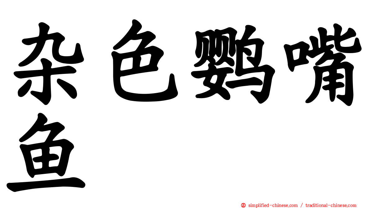 杂色鹦嘴鱼